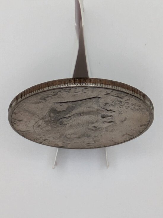 1976 Eisenhower Silver Dollar Coin (No “S” Mint Mark) – Mint State Minor Scratch - Picture 4 of 7